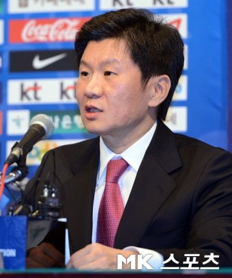 [mk포토] 정몽규 신임회장 `한국축구의 위상을 높이겠습니다`