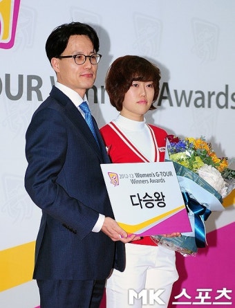 [mk포토] 한지훈 `G-TOUR 대상, 다승왕 차지`