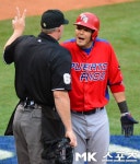 [mk포토] 야디어 몰리나, `내가 왜 삼진인지 말을 해줘요`