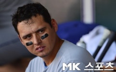 [mk포토] 루이스 크루즈, `요즘 야구 힘들어요`