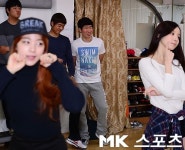 이재학,`걸그룹을 눈앞에서 보다니` [mk포토]