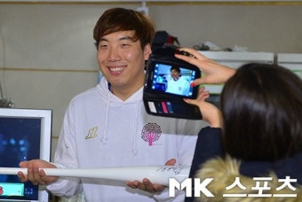 `김현수의 순수미소를 담아라` [mk포토]