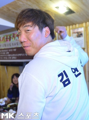 김현수, `제 이름을 부르시면 달려 갑니다` [mk포토]