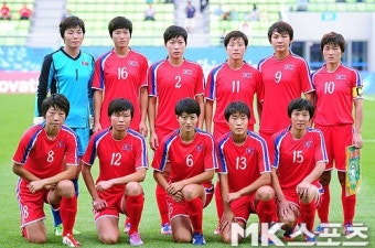 북한 여자축구대표팀 `우리가 베스트 11` [MK포토]