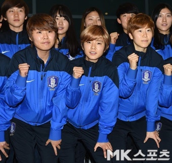 지소연-전가을-유영아 `한국여자축구의 미래` [MK포토]