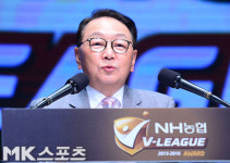 축사하는 KOVO 구자준 총재 [MK포토]