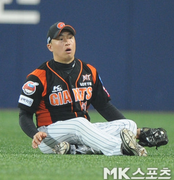 손아섭 `내가 잡고도 놀랐어` [MK포토]