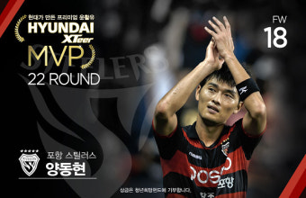 포항 공격수 양동현 K리그 클래식 22R MVP