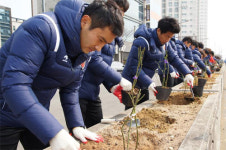 ‘장미 심기’ 포항, 형산강변 꽃길 조성 