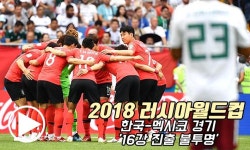 2018 러시아월드컵 한국-멕시코 경기 `16강 진출 불투명` [동영상]