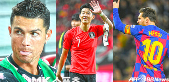 손흥민 “호날두는 우상…실력은 메시”