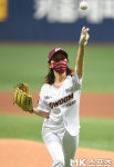 우혜림 스트라이크 시구 던질테야 [M포토]