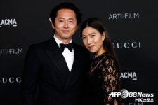스티븐 연, 아내 조아나 박과 함께 美 행사 왔어요~ [MK포토]