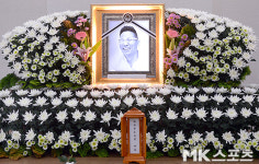 원자력병원에 마련된 故 김철민의 빈소 [MK포토]