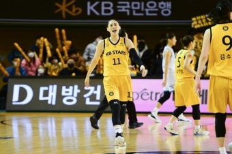 박지수 없어도 강이슬 건재…KB, 정규리그 우승 매직넘버 3 [WKBL]