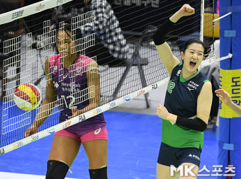 이다현 '내가 캣벨을 막았어!' [MK포토]