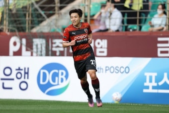 ‘멀티골’ 포항 정재희, K리그1 14R MVP 선정