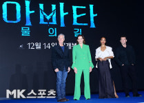 샘 워싱턴-조 샐다나-시고니 위버-스티븐 랭 ‘아바타2에서 만나요’ [MK포토]