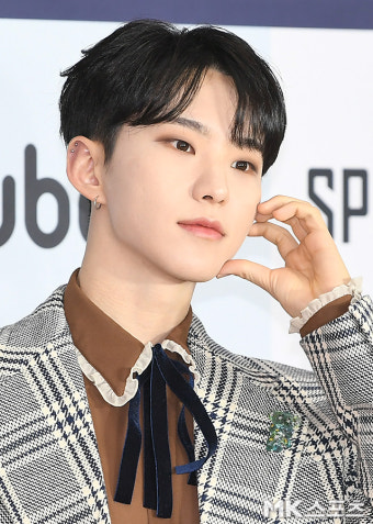 세븐틴 호시 ‘얼굴에 하트’ [MK포토]