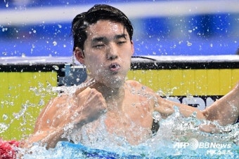 ‘2010 박태환 이후 13년 만에 AG 3관왕’ 김우민 “파리 올림픽에선 1등하고파” [AG인터뷰]