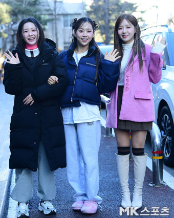 홍지윤-강예슬-정다경 ‘생각엔터, 트롯 자매들의 출근길’