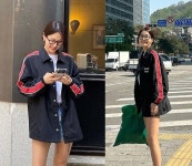 ‘동안 전략가’ 한지혜, 남대문 시장과 명동에서 ‘스트릿 패션으로 시장통 들썩!’