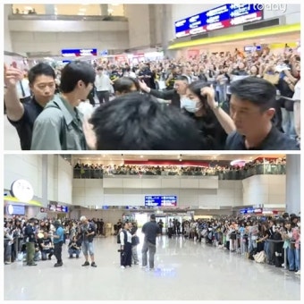 변우석, 인천 업고 대만 공항 튀어 ‘선재 신드롬’…2분 30초 팬들과의 뜨거운 만남