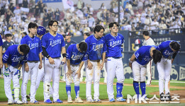 삼성 ‘4연승이 아쉽네’ [MK포토]