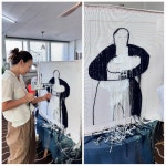 이효리, 화장실 대신 작업실로...터프팅 건 들고 섬유 예술 도전!