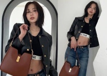 “세탁소 막내딸 무섭네”..복근 드러낸 ‘168cm 49kg’ 마네킹 비율 크롭탑 패션
