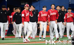 SSG ‘3연승 실패에 아쉬움 가득’ [MK포토]