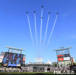 한화생명볼파크에 뜬 블랙이글스 [MK포토]