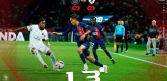 [ligue1.review] '이강인 23분 출전' 로테이션 가동한 PSG, '꼴찌' 클레르몽과 1-1 무승부...리그 23경기 무패