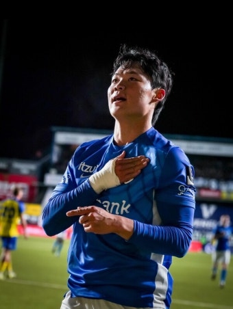 오현규, '69일' 만에 득점포 가동!...52분만에 멀티골 기록→팀은 4-0 대승+4강 진출