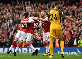 [EPL 리뷰] '산체스 환상 도움' 아스널, 안방서 브라이턴에 2-0 승리...4G 무패