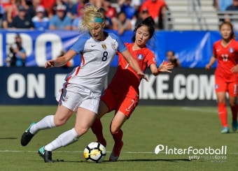 [여자축구] '전반 4실점' 한국, 'FIFA 1위' 미국에 0-6 대패...2연패