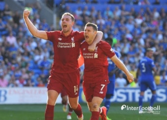[EPL 리뷰] '밀너 쐐기골' 리버풀, 카디프 2-0으로 제압...선두 탈환