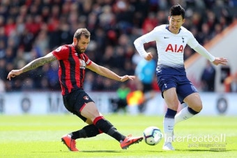[EPL 리뷰] '손흥민-포이스 퇴장' 토트넘, 본머스 원정서 0-1 패...혼돈의 4위권