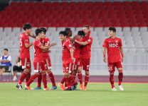 [K리그2 현장리뷰] 0:3→3:3 서울E, 노보트니 3골 부산과 3-3 극적 무승부