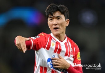 '드디어 터졌다!' 축구도사 황인범, 즈베즈다 데뷔골 폭발, '평점 8.3X유효슛 2회X키패스 3회X패스 성공률 92%'