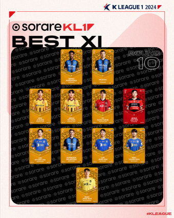 [오피셜] '해트트릭' 정재희가 MVP, 무고사-기성용-설영우 포함...K리그1 10R 베스트11