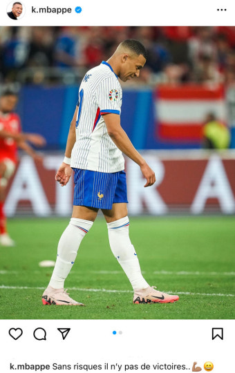 '코뼈 골절→훈련 복귀' 음바페의 각오…