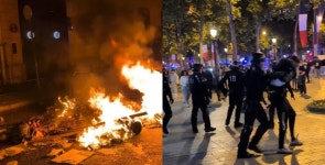 '1명 중태•3명 부상'...PSG 결승 진출에 파리 도심 폭동 발생→경찰 최루탄 진압