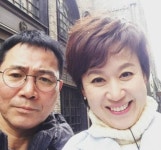 박미선, 이봉원과 셀카…'상반된 표정'