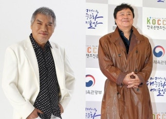 나훈아-남진, '세기의 라이벌' 오랜 만에 동반 활동 '이제 꽃길만 걸어요'