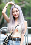 [E포토] 청하, 머리 위로 하트꽃이 피었습니다
