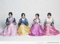 씨스타, 한복 포인트는 ‘색동 저고리’ 4인 4색 매력 물씬