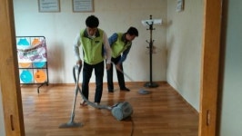 경로당 봉사활동 나선 ‘보해양조 사랑나눔 봉사단’