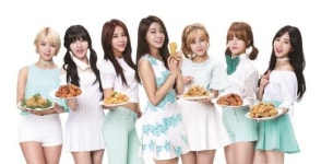 치킨매니아, 대세 걸그룹 AOA와 전속 모델 계약 체결