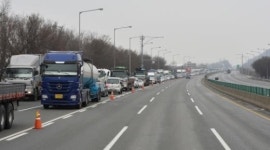서해대교 통제, 38번·39번 우회도로 극심한 교통정체